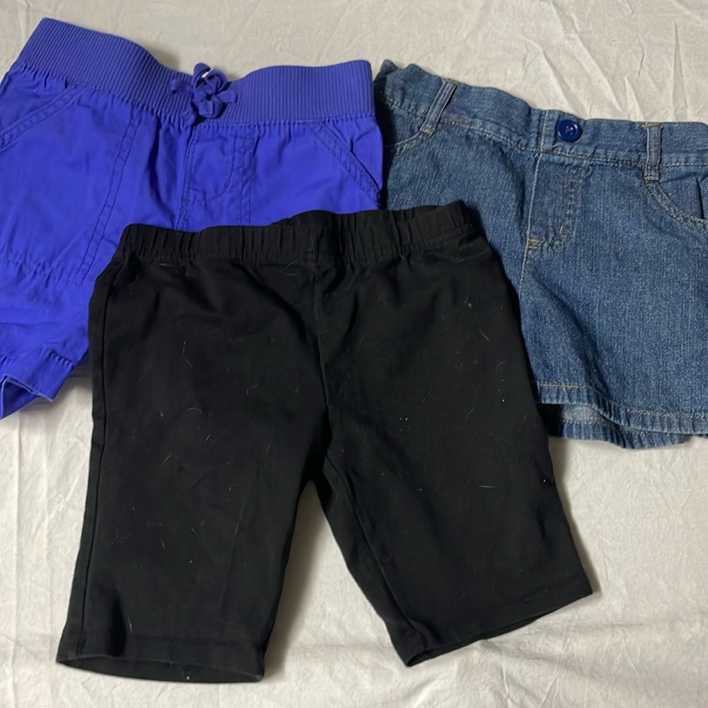 Three pair girls shorts